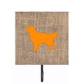 Micasa Golden Retriever Burlap and Orange Leash Or Key Holder MI230775